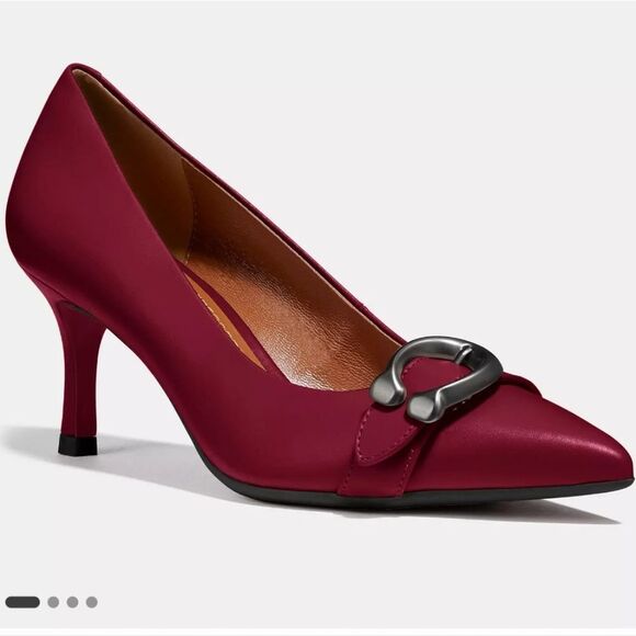Coach Shoes - Coach Varick Pump Womens Merlot Size 7B